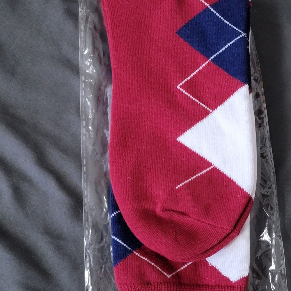 Mens Argyle Socks One Size 'NWT "
